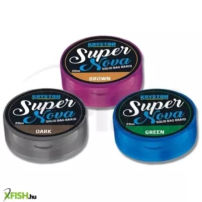 Kryston Super Nova Solid Bag Lassan Süllyedő Előkezsinór 15Lbs 20M Barna
