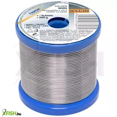 Sma home sw 0,5/250 forrasztóón, 0,5mm, 250g, európai gyártótól származó kiváló minőségű forrasztóón, összetétel sn/pb 60/40%, gyanta 2,0%