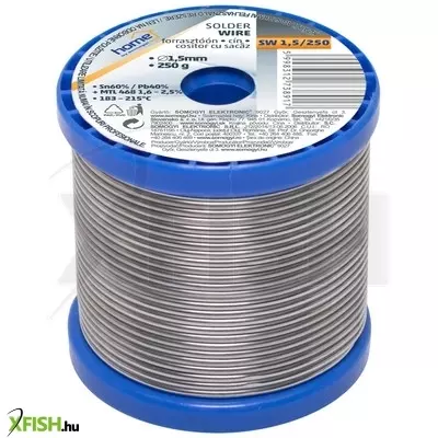 Sma home sw 1,5/250 forrasztóón, 1,5mm, 250g, európai gyártótól származó kiváló minőségű forrasztóón, összetétel sn/pb 60/40%, gyanta 2,0%