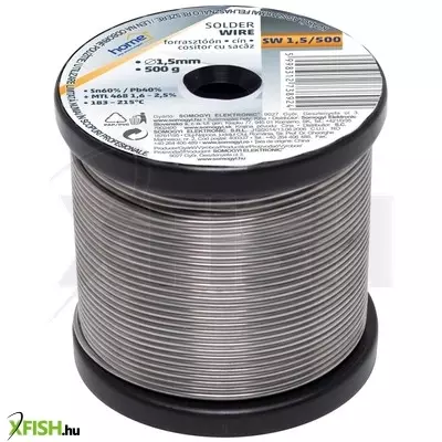 Sma home sw 1,5/500 forrasztóón, 1,5mm, 500g, európai gyártótól származó kiváló minőségű forrasztóón, összetétel sn/pb 60/40%, gyanta 2,0%