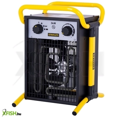 Stanley sxjh203000e fűtőtest, 3000 w, 2 fokozat, fém ház, termosztát, ipx4 védelem, túlmelegedés elleni védelem