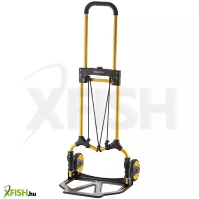 stanley sxwtd-ft580 összecsukható molnárkocsi, 70 kg teherbírás, acél váz és rakodófelület, erős gumizsinór, tömege 3,9 kg