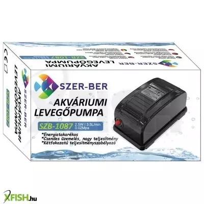 szer-ber team akváriumi levegőpumpa szer-ber szb-1087 - 210l/h