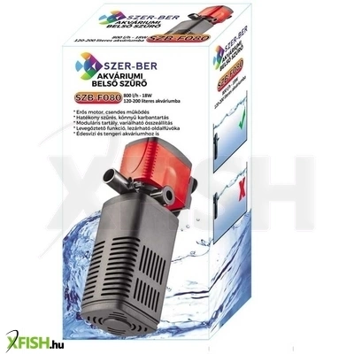 Szer-ber team akváriumi belső szűrő powerhead motorral - 800l/h (szer-ber szb-f080)