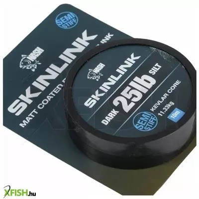 Nash Skinlink Semi-Stiff 35Lb Weed Bevonatos Előkezsinór Zöld