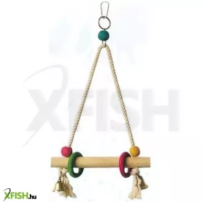 Dezheng pet kötél madárhinta fa ülőkével 30x20cm