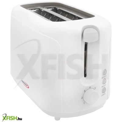 hauser t-232 kenyérpirító, 700 w, 2 szeletes, fokozatmentes pirítás, fehér színű