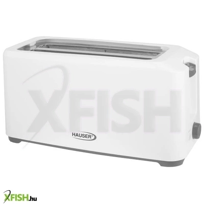hauser t-234 kenyérpirító, 1450 w, 4 szeletes, automata szeletkidobás, fokozatmentes pirítás, fehér/szürke színű
