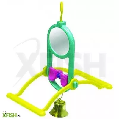 tatrapet madárjáték tükrös csengős ülőke