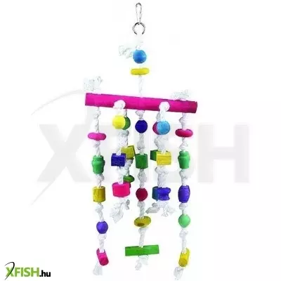 Tatrapet madárjáték színes faelemekkel 43cm