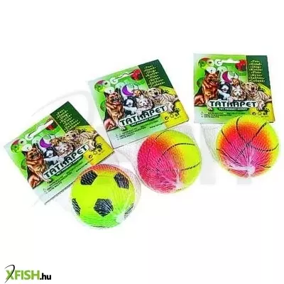 Tatrapet pattogó mini labda kutya- és macskajáték - 4cm (szivárvány)
