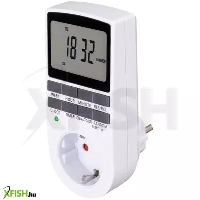 Home td 011 digitális beltéri időzítő óra, napi 10 program, 15 féle napkombinációban, heti ismétlés, beépített memóriavédelem, 250 v, 3680 W