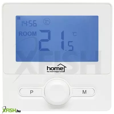 Home the25w digitális vezetékes szobatermosztát, falra szerelhető, programozható, ablaknyitás-érzékelés, fagyvédelmi funkció, fehér