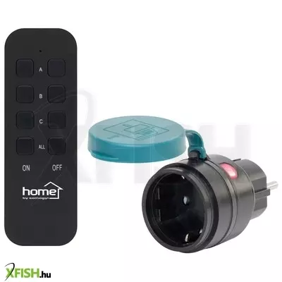Home tho2311 távirányítható kültéri hálózati aljzat szett, ip44, 2300 w, 1 aljzat +1 távirányító, 40m hatótáv