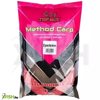 Top Mix Method Carp Etetőkeverék Eperkrém 1000 g