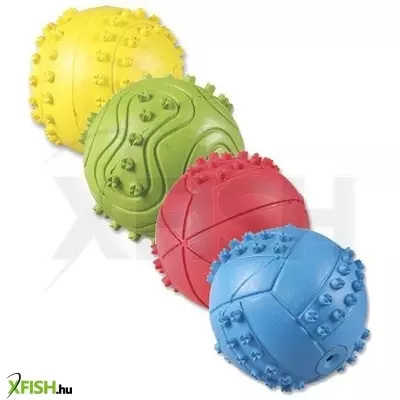 Tommi sípoló gumilabda kutyajáték sárga - 6cm