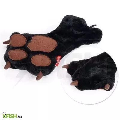 Tommi zörgős plüss mancs kutya- és macskajáték 30cm - fekete párduc