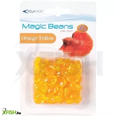 Aquasyncro magic beans műanyag akvárium dekoráció - narancs