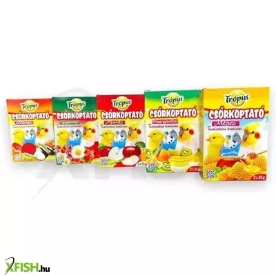 Trópus ízesített csőrkoptató díszmadaraknak 2x35g - almás