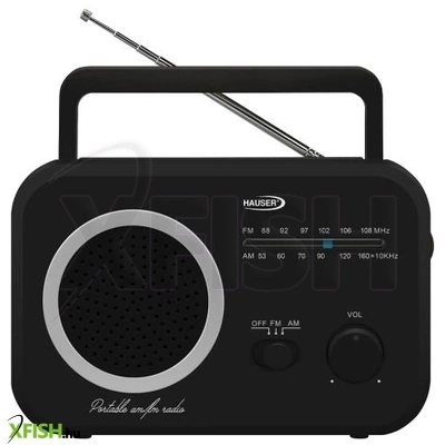 hauser tr-9205 am/fm analóg táskarádió, max. 0,8 w rms teljesítmény, elemes és hálózati tápellátás, fekete színű