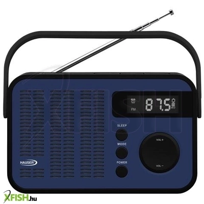 Hauser tr-9206pll digitális am/fm táskarádió, max. 1,2 W rms, bluetooth, LED kijelző, usb/microsd, aux, óra/ébresztés, elemes és hálózati tápellátás