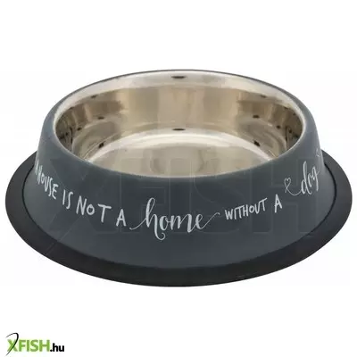 trixie kutyatál 450ml - 19cm (szürke)