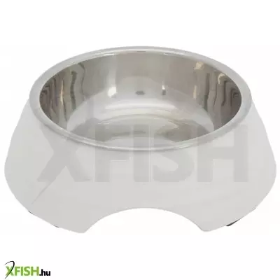 Trixie kutya-macskatál műanyag tartóval 200ml - 14cm (fehér)