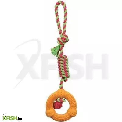 Trixie kutyajáték - gumikarika kötélen 12x41cm