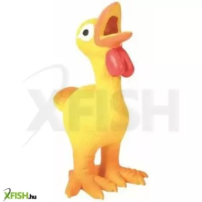trixie kutyajáték - sípoló latexgumi csirke 14cm