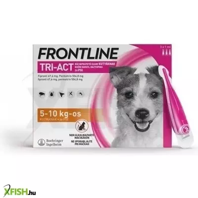 Frontline tri-act kutya S 5-10 kg 3x