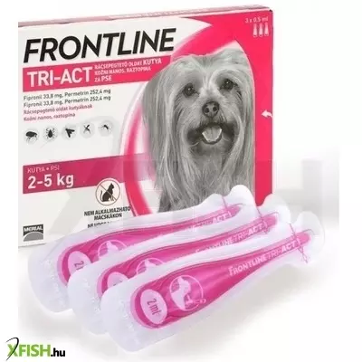 Frontline tri-act kutya XS 2-5 kg 3x