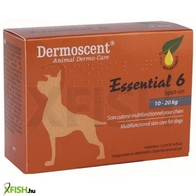Dermoscent Dog Spot On Bőr Hidratáló Kutyák Macskák Részére 10-20Kg 4db/csomag