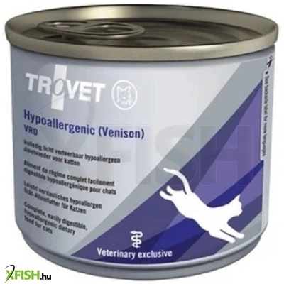 Trovet Hypoallergenic Venison Cat Nedves Macskaeledel 200g