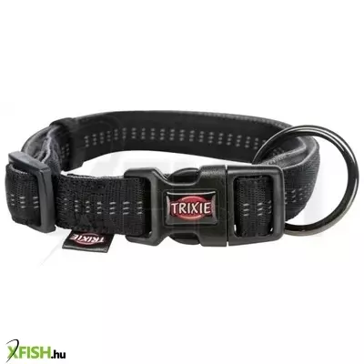 Trixie nyakörv softline elegance M-L 35-55cm/20mm fekete/grafit