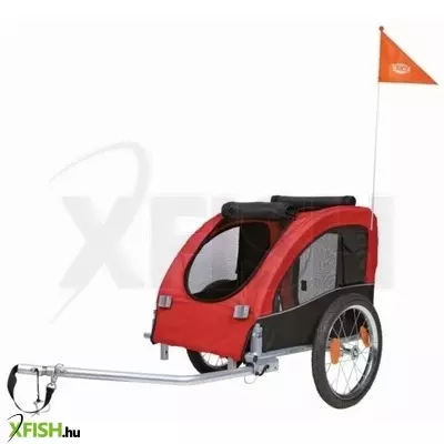 Trixie bicikli trailer M 63x68x75cm fekete/piros