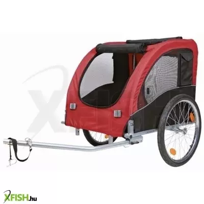 Trixie bicikli trailer L 75x86x80cm fekete/piros