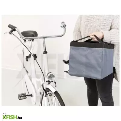 Trixie kosár biciklire előre, 38x25x25 szürke