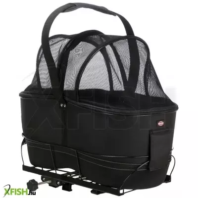 Trixie kosár hosszú és széles bicikli csomagtartóhoz 29x49x60cm fekete