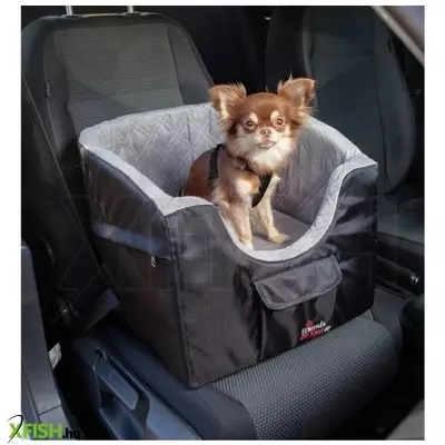 Trixie autóba utazó táska 45x39x42cm fekete/szürke