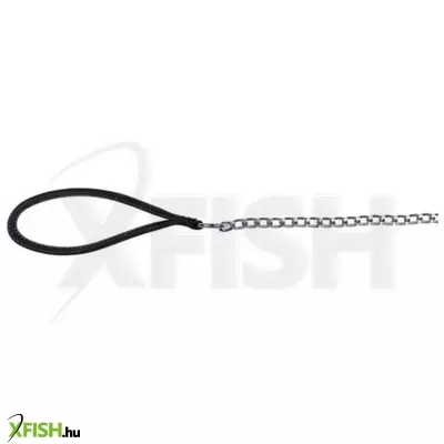 Trixie láncos póráz nylon fogóval 1,1m/2mm fekete