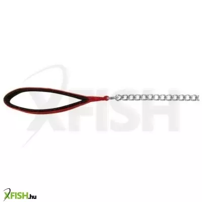 Trixie láncos póráz nylon fogóval 1m/3mm piros
