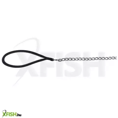 Trixie láncos póráz nylon fogóval 1m/4mm fekete
