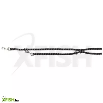 Trixie cavo hosszabbítható póráz L-XL 2m/18mm fekete/ezüst