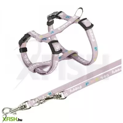 Trixie junior puppy szett hám+póráz 23-34 cm/8mm 2m világos lila