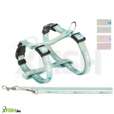 Trixie junior puppy szett hám+póráz 23-34 cm/8mm 2m menta