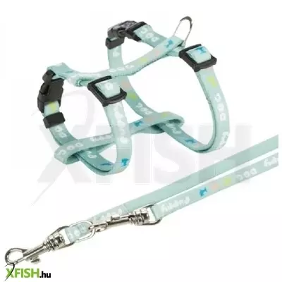 Trixie hám pórázzal junior & puppy M-L 27-45 cm/10 mm, 2m, menta