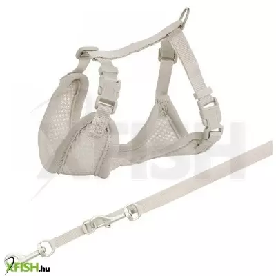 Trixie junior puppy soft szett hám+póráz 26-34 cm/10mm 2m világos szürke