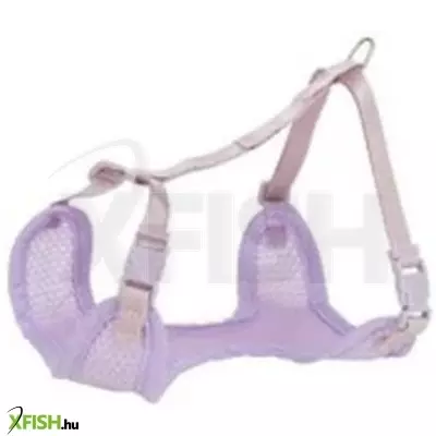 Trixie hám soft pórázzal junior & puppy, M-L 36-50 cm/10 mm, 2,00 m, világos lila