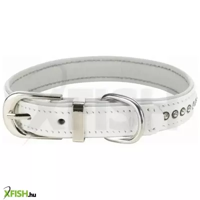 Trixie nyakörv active comfort strasszkövekkel XXS-XS 17-21cm/12mm fehér