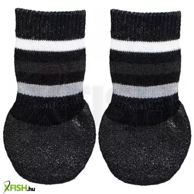 Trixie kutyazokni csúszásmentes talppal XL fekete 2db/csomag